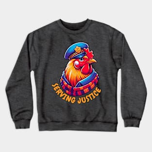 Police hen Crewneck Sweatshirt